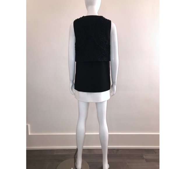 Givenchy Runway 2-Tone Sleeveless Mini Dress with Ruffled Vest - Picture 9 of 10